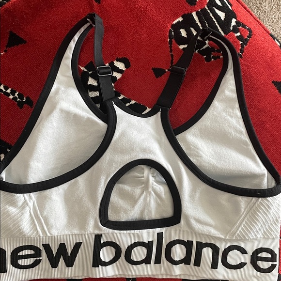 New Balance Black and White Sports Bra Duo - Picture 3 of 7
